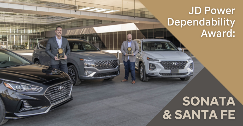 JP Power Most Dependable Award: 2019 Hyundai Sonata and 2019 Hyundai Santa Fe