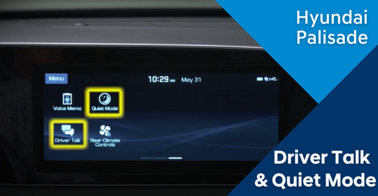 Hyundai Palisade’s Driver Talk Intercom And Quiet Mode Explained ...